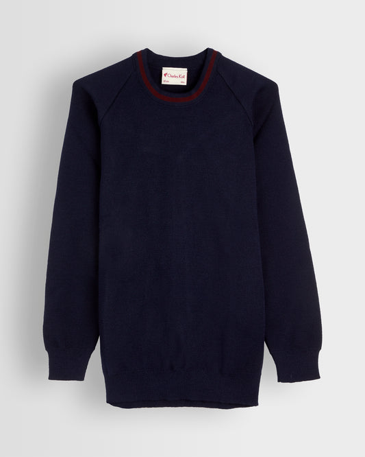 Unisex Navy Round Neck Jumper
