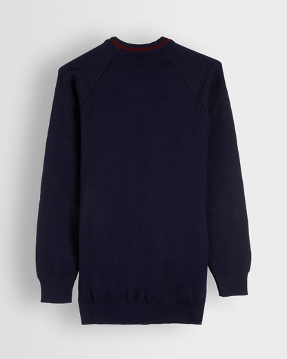 Unisex Navy Round Neck Jumper