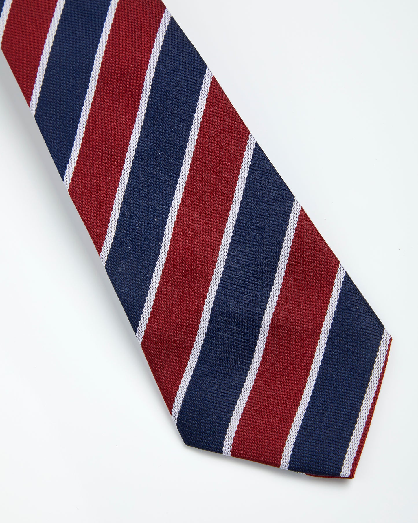 Boys Navy-Maroon-White Tie