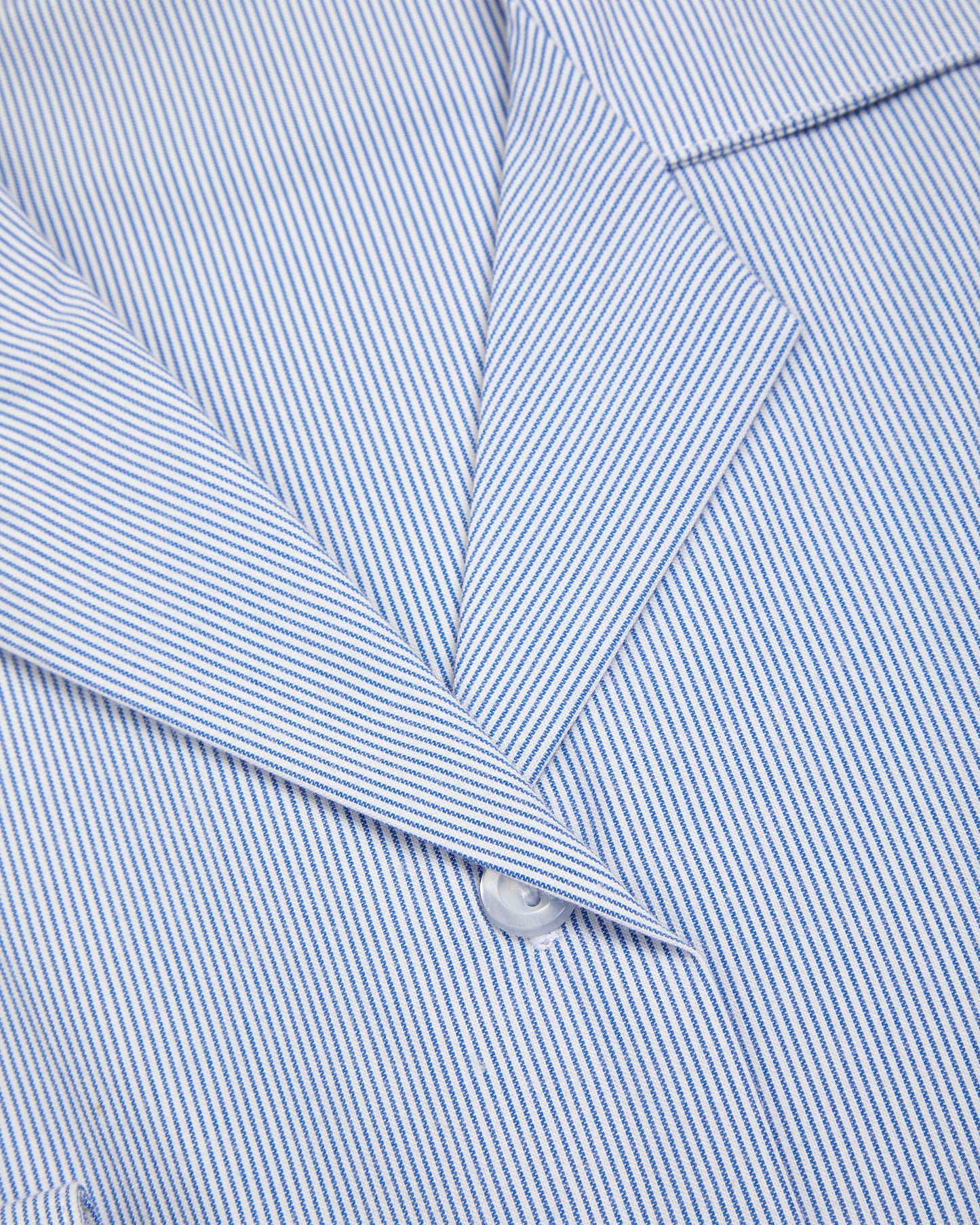 Girls Blue-White Striped Long Sleeved Blouse