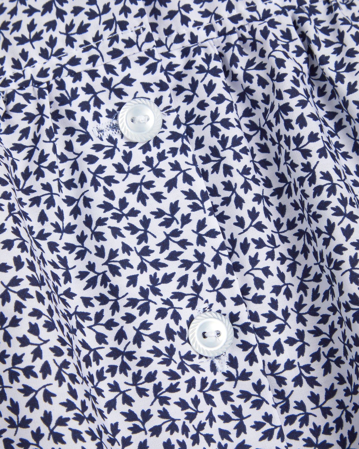 Girls White-Blue Floral Summer Dress