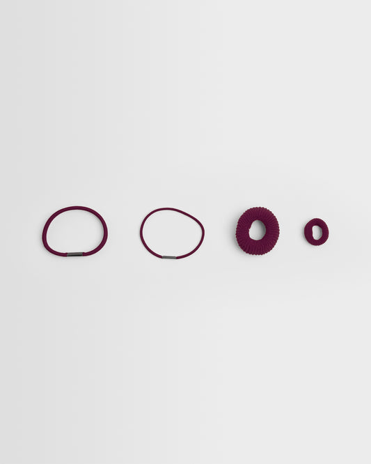 Girls Maroon Hair Bands- Pack of 24