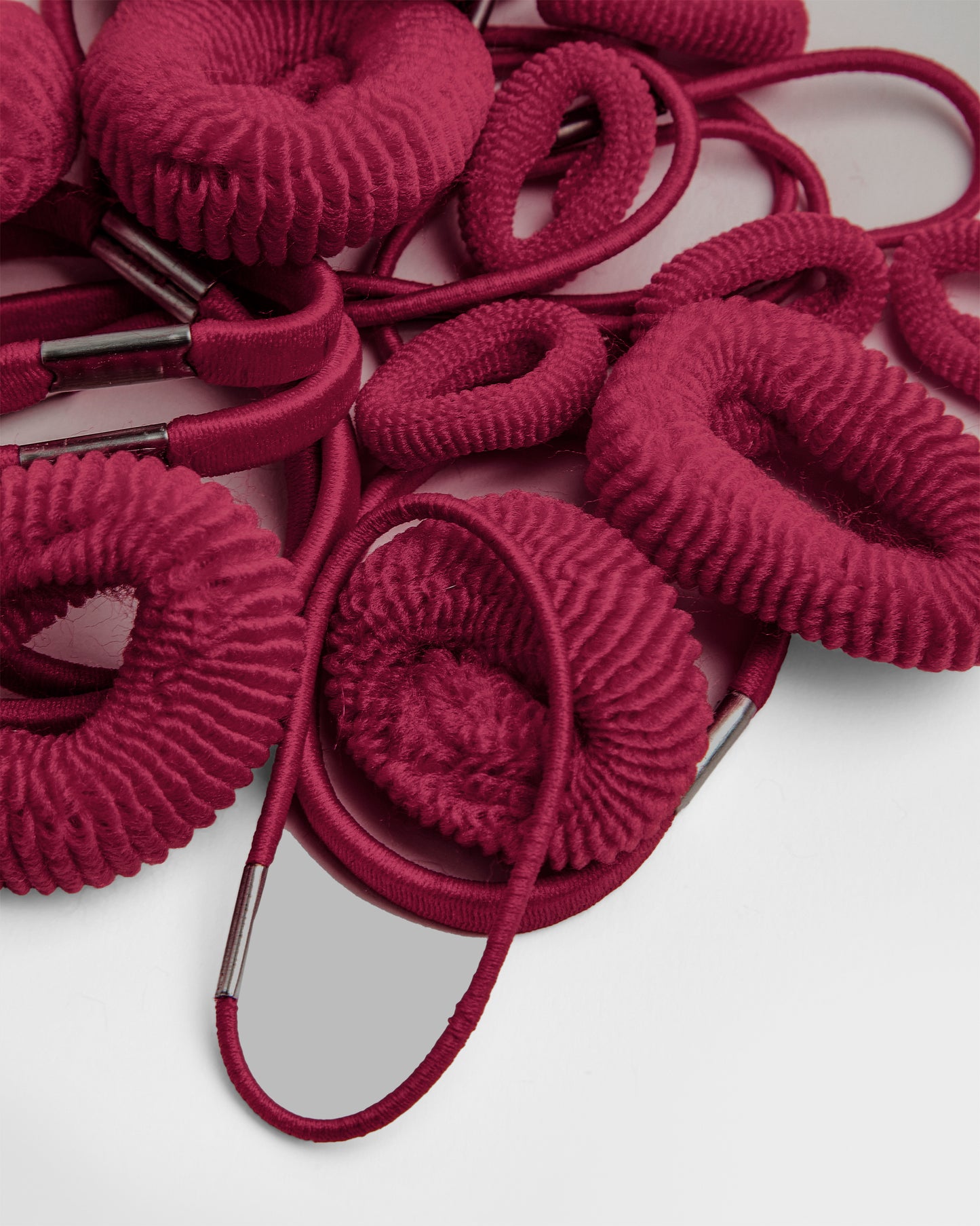 Girls Maroon Hair Bands- Pack of 24