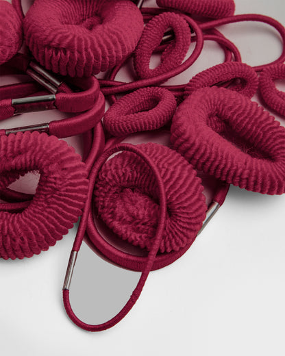 Girls Maroon Hair Bands- Pack of 24