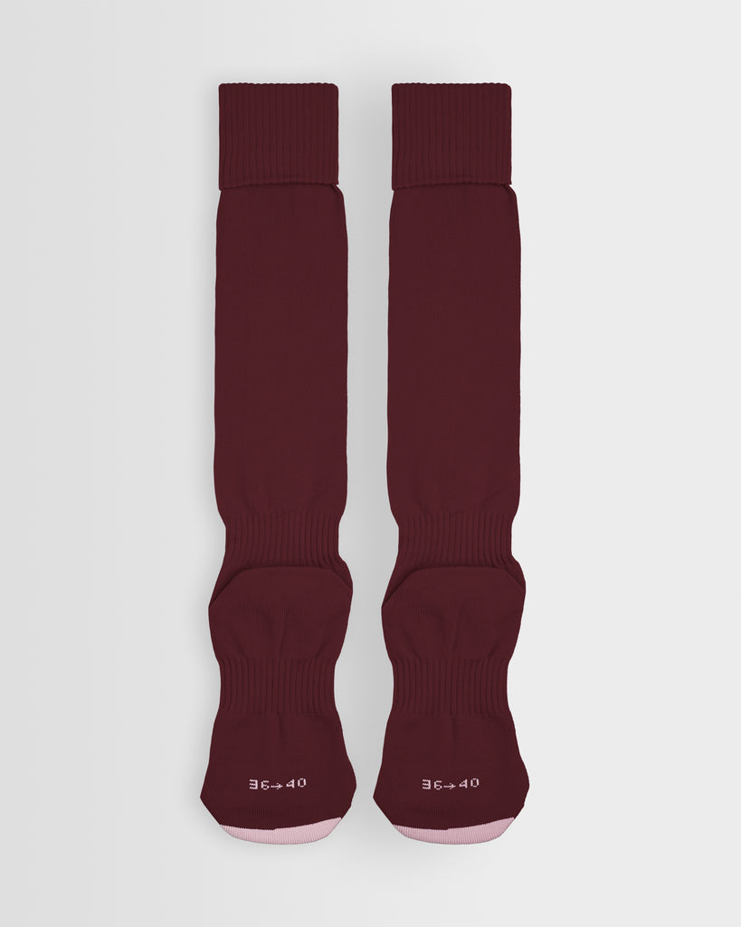 Girls Maroon Games Socks- Old Style