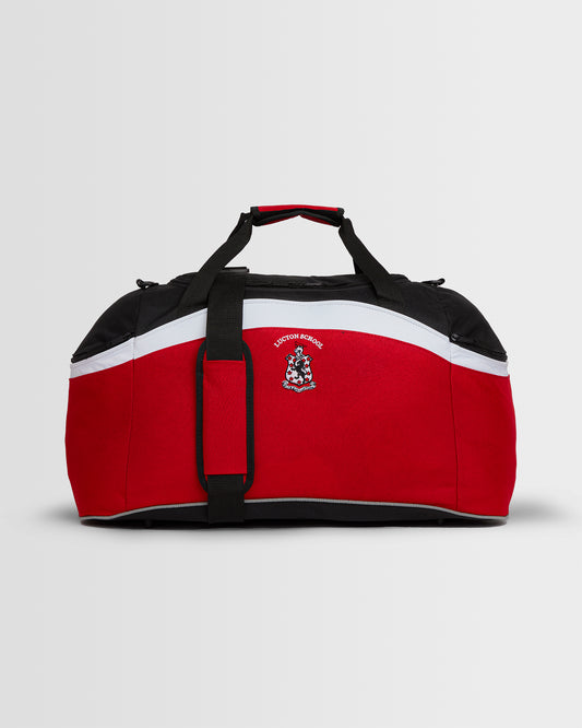 Black/Red/White Sports Holdall- Senior