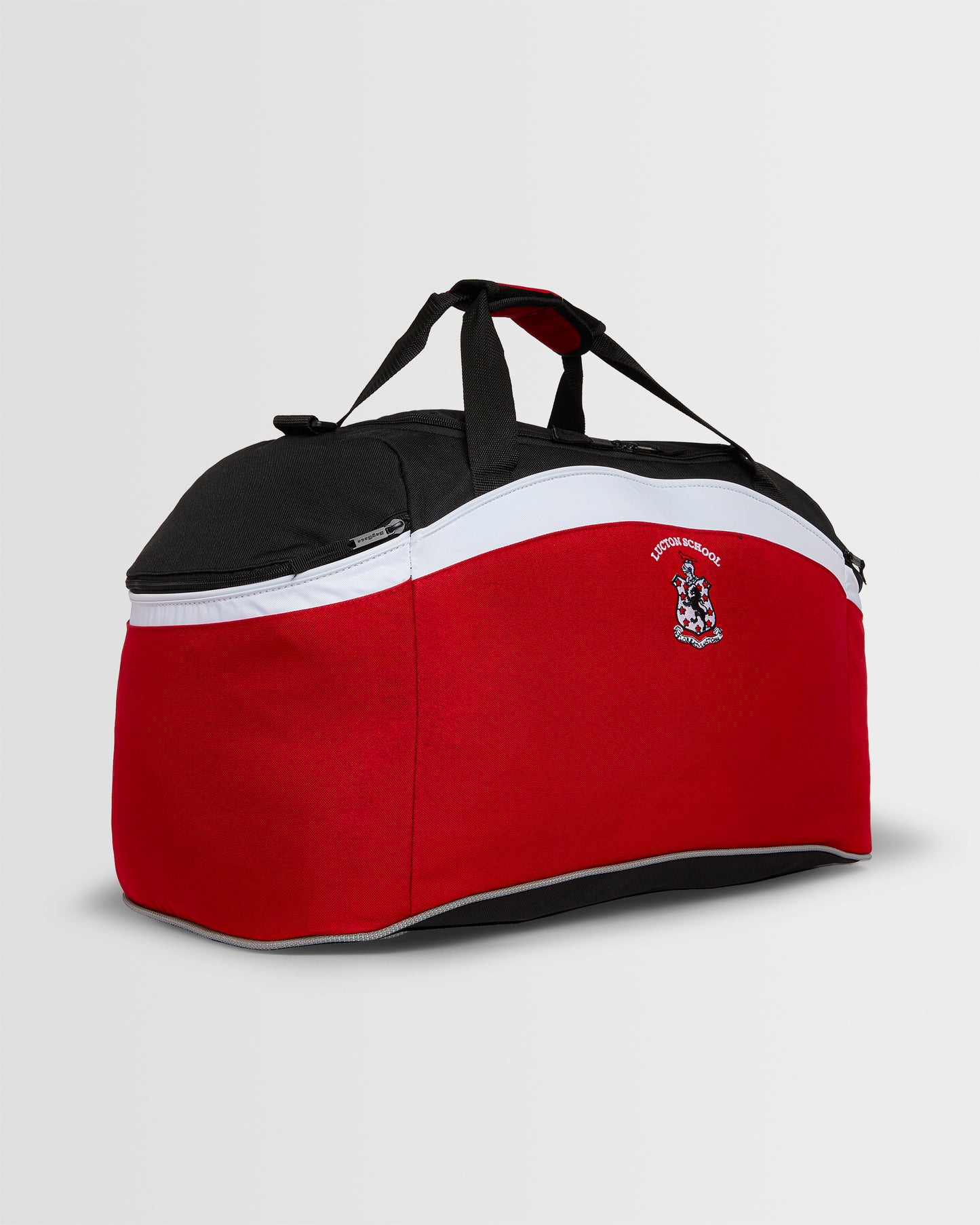 Black/Red/White Sports Holdall- Senior