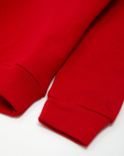 Boys Red V Neck Sweat Top