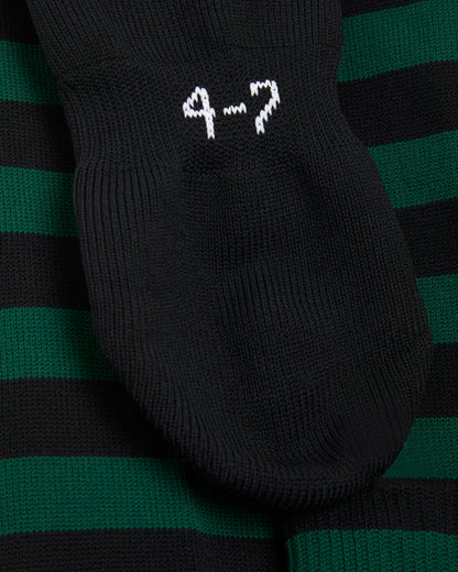 Unisex Black/Green Hooped Games Socks