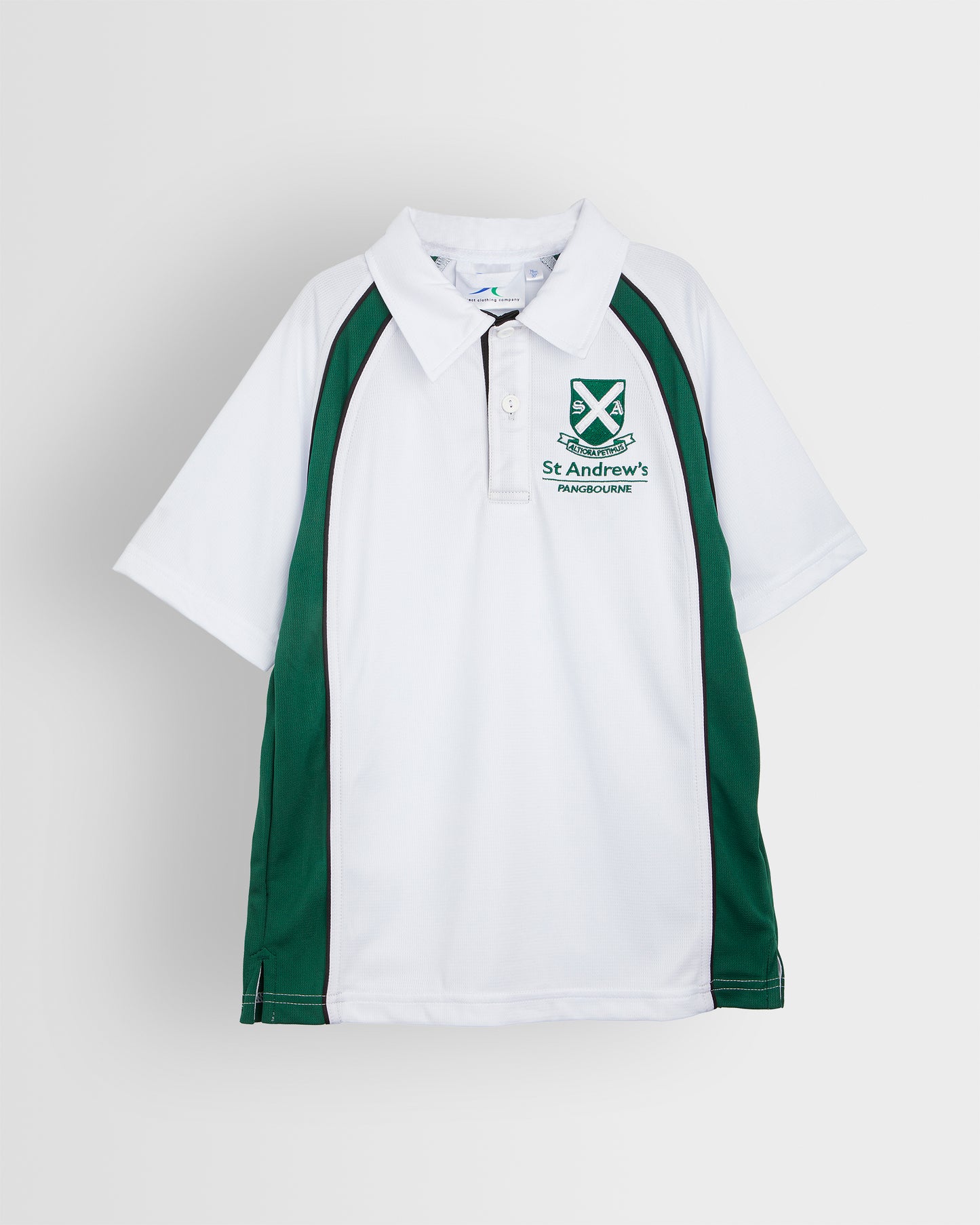 Boys White-Green Games Shirt