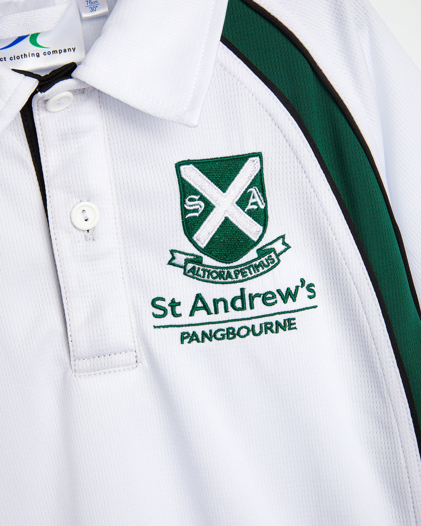 Boys White-Green Games Shirt