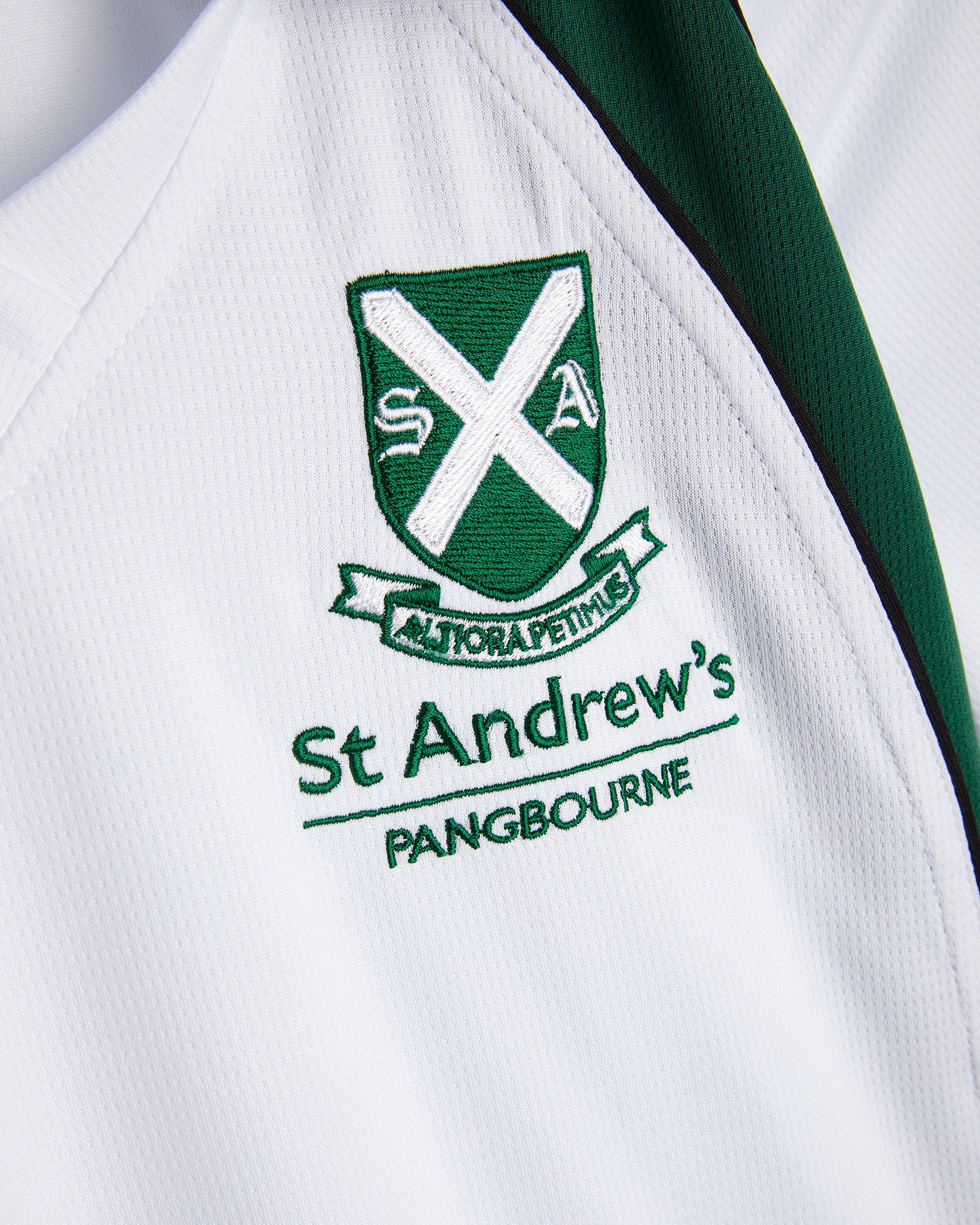 Girls White-Green Games Shirt