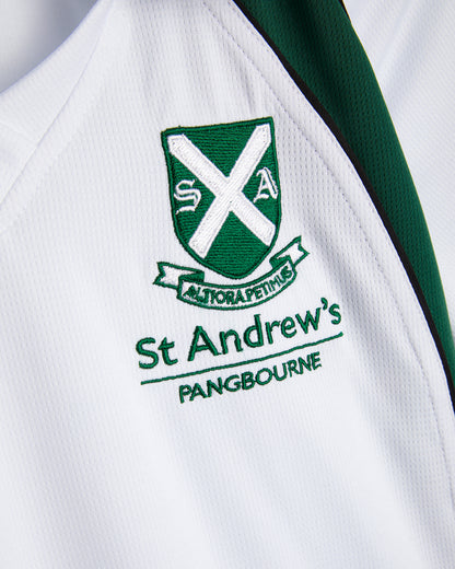 Girls White-Green Games Shirt