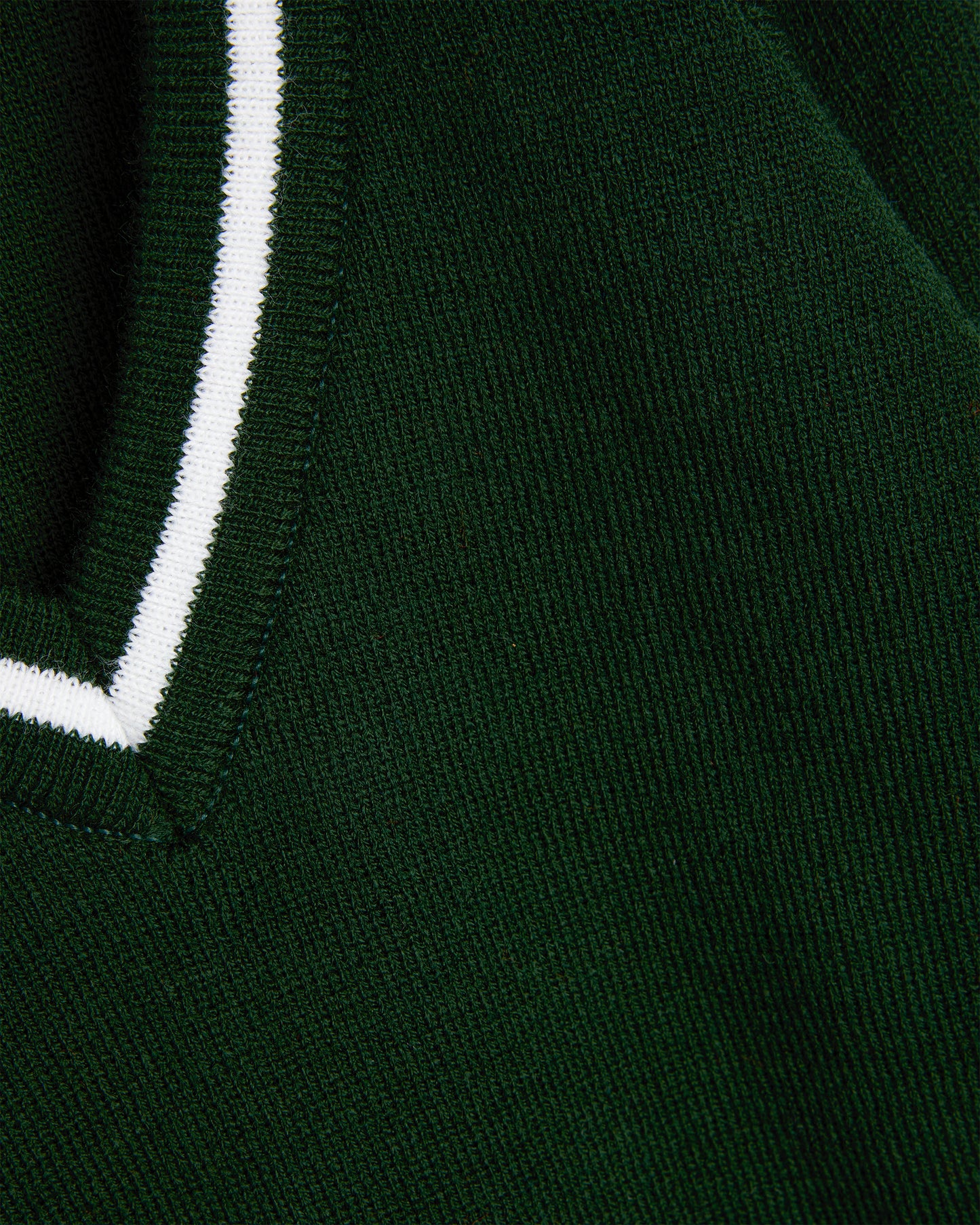 Unisex Green V Neck Pullover