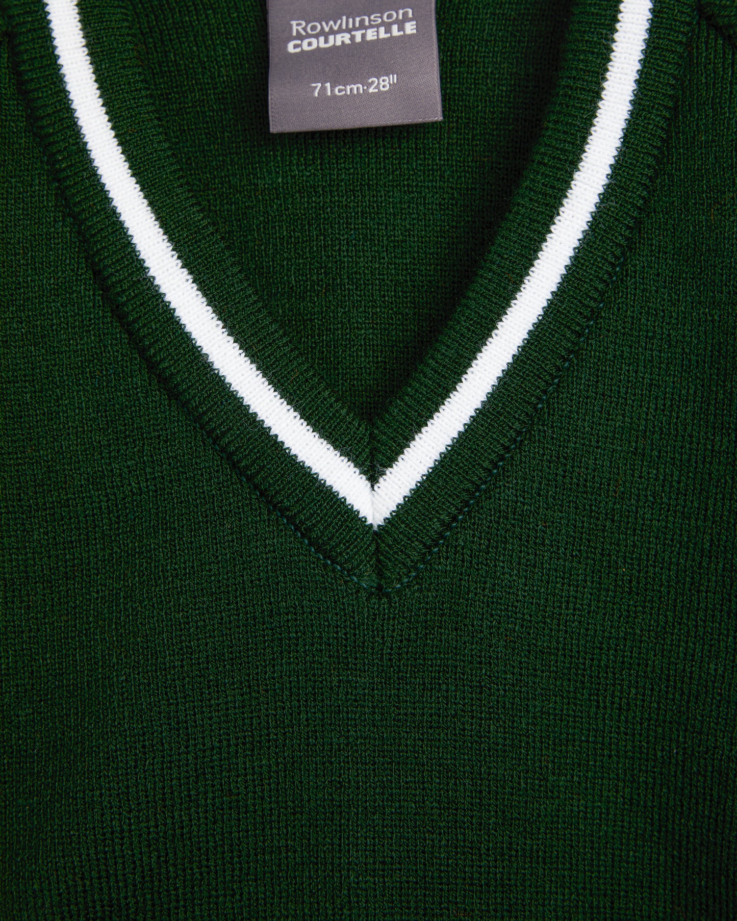 Unisex Green V Neck Pullover