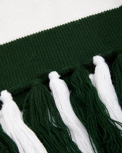 Green/White Scarf