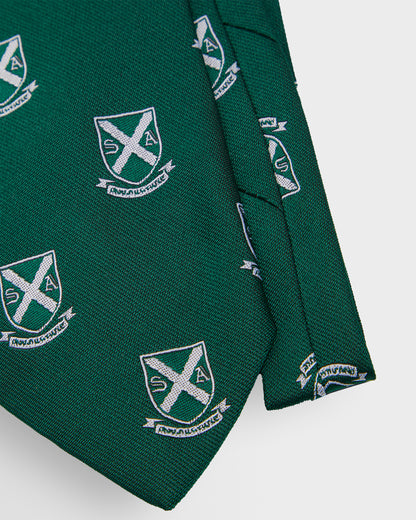 Unisex Green School Tie