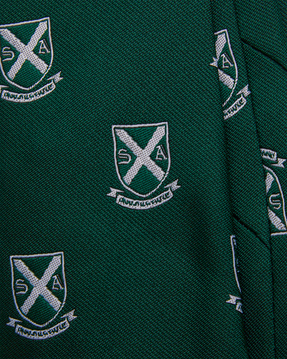 Unisex Green School Tie