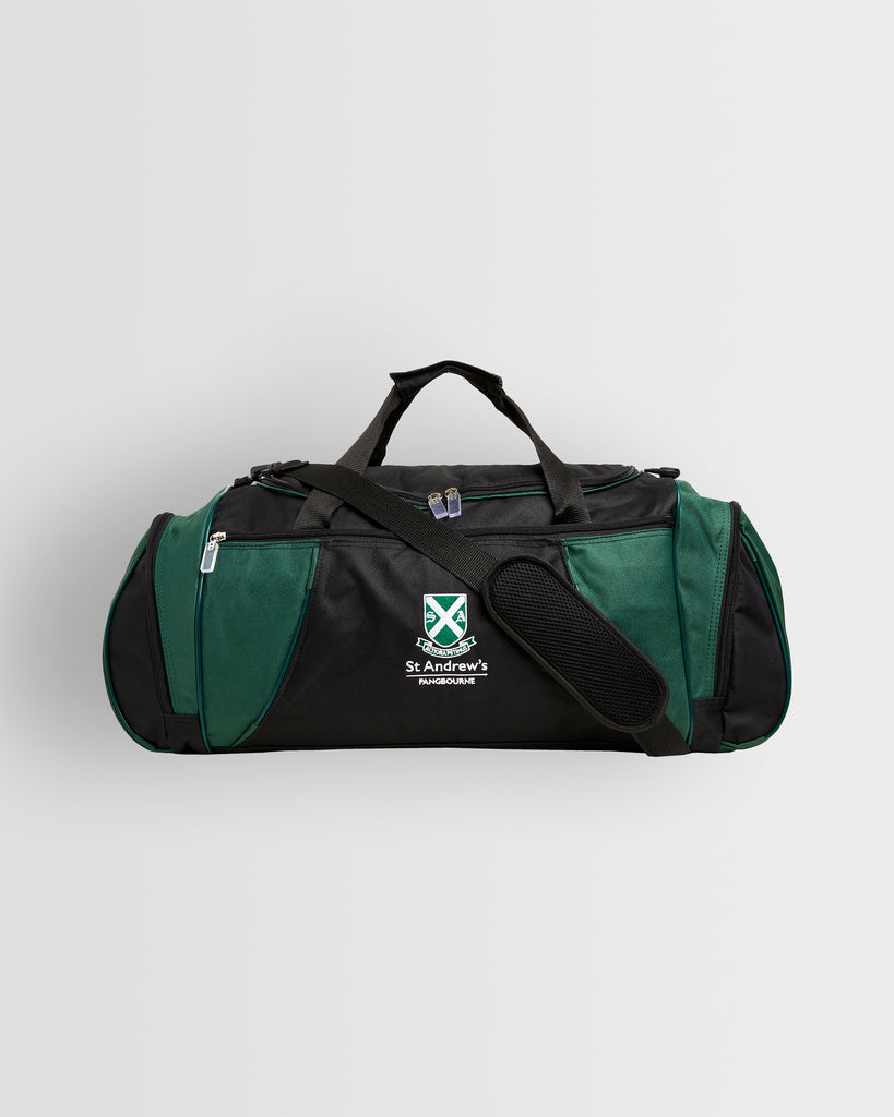 Black/Green Sports Holdall