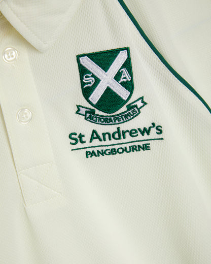 Unisex White Cricket Shirt