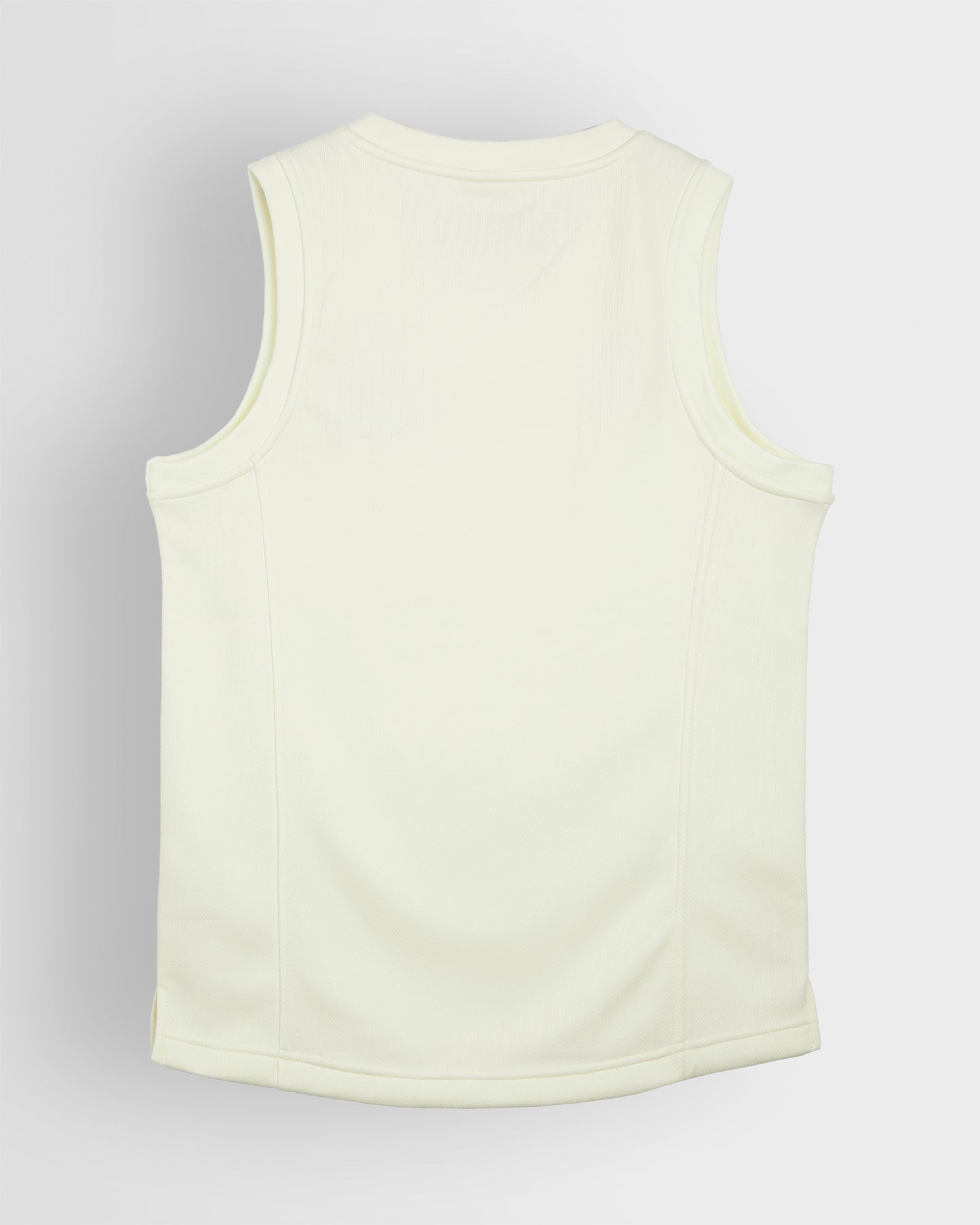 Unisex White Cricket Slipover