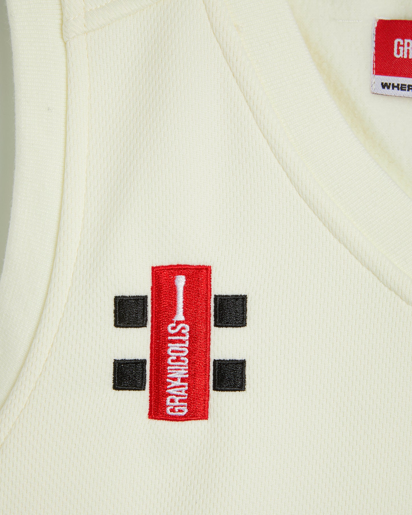 Unisex White Cricket Slipover