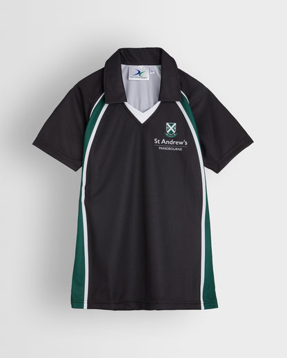 Girls Black-Green Games Shirt