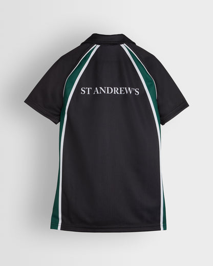 Girls Black-Green Games Shirt