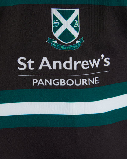 Boys Black-Green-White Reversible Rugby Shirt