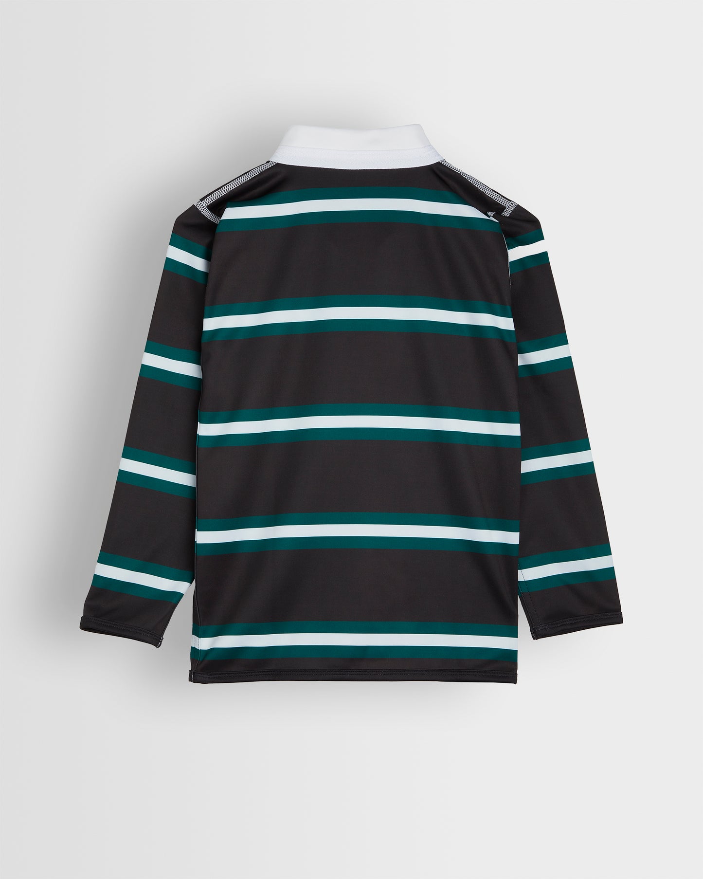 Boys Black-Green-White Reversible Rugby Shirt