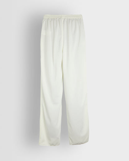 Unisex White Cricket Trousers