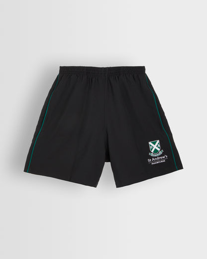 Boys Black-Green Lightweight PE Shorts