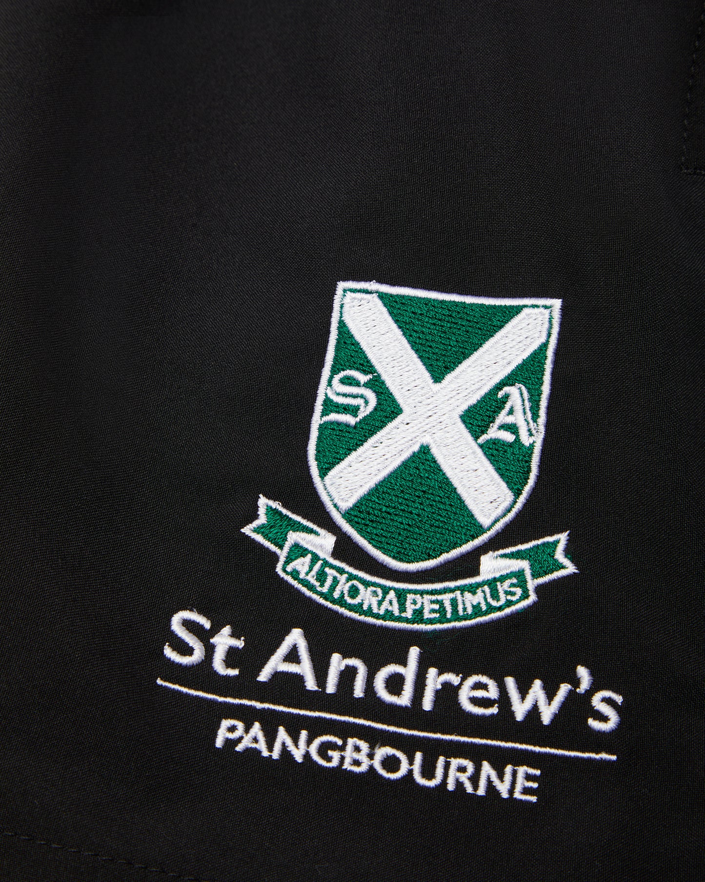 Boys Black-Green Lightweight PE Shorts