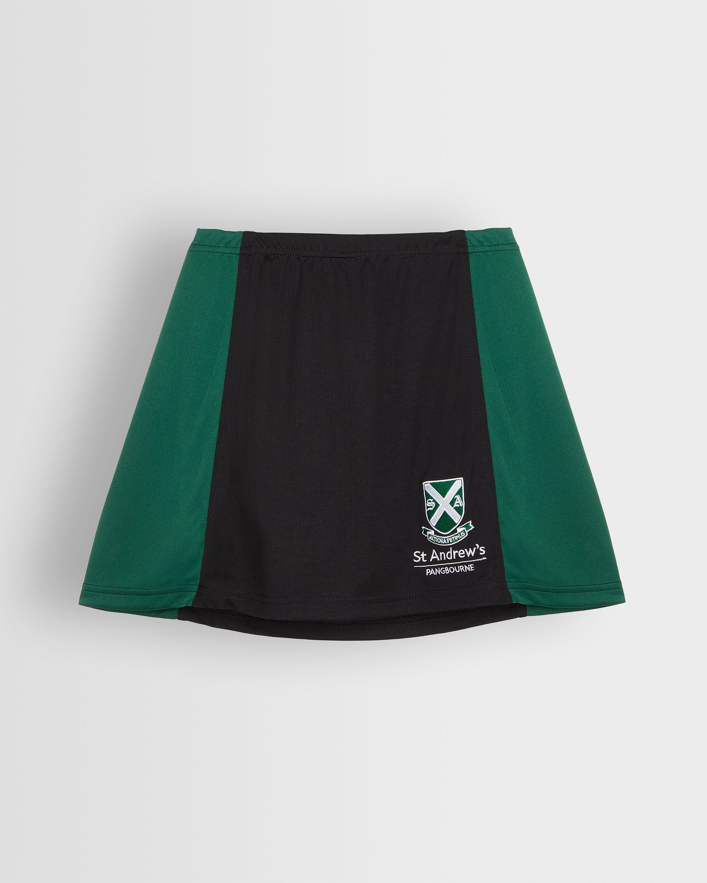 Girls Black-Green Skort