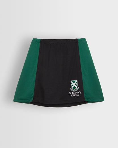 Girls Black-Green Skort