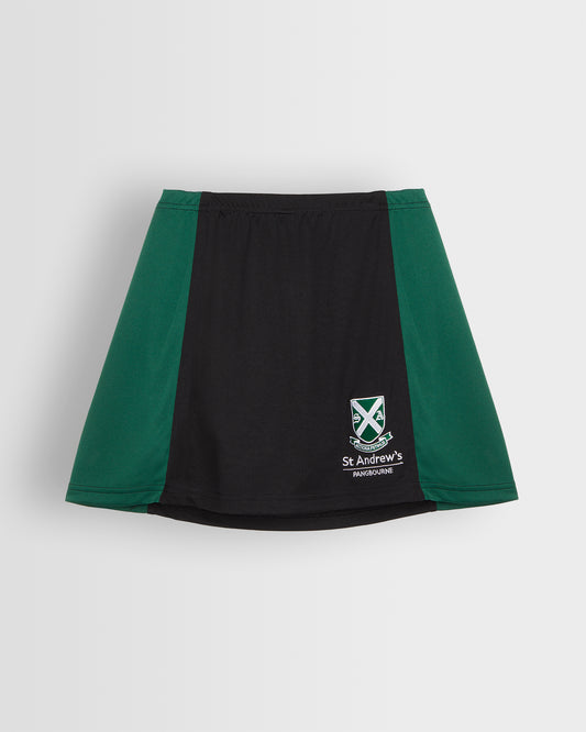Girls Black-Green Skort