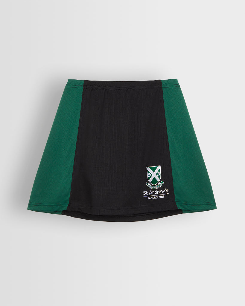 Girls Black/Green Skort