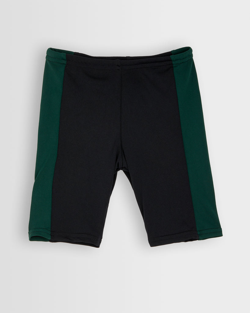 Boys Black/Green Swim Jammers