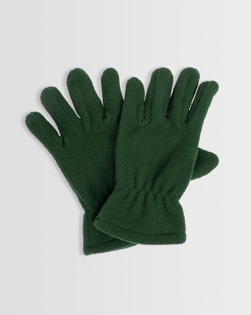 Green Fleece Gloves