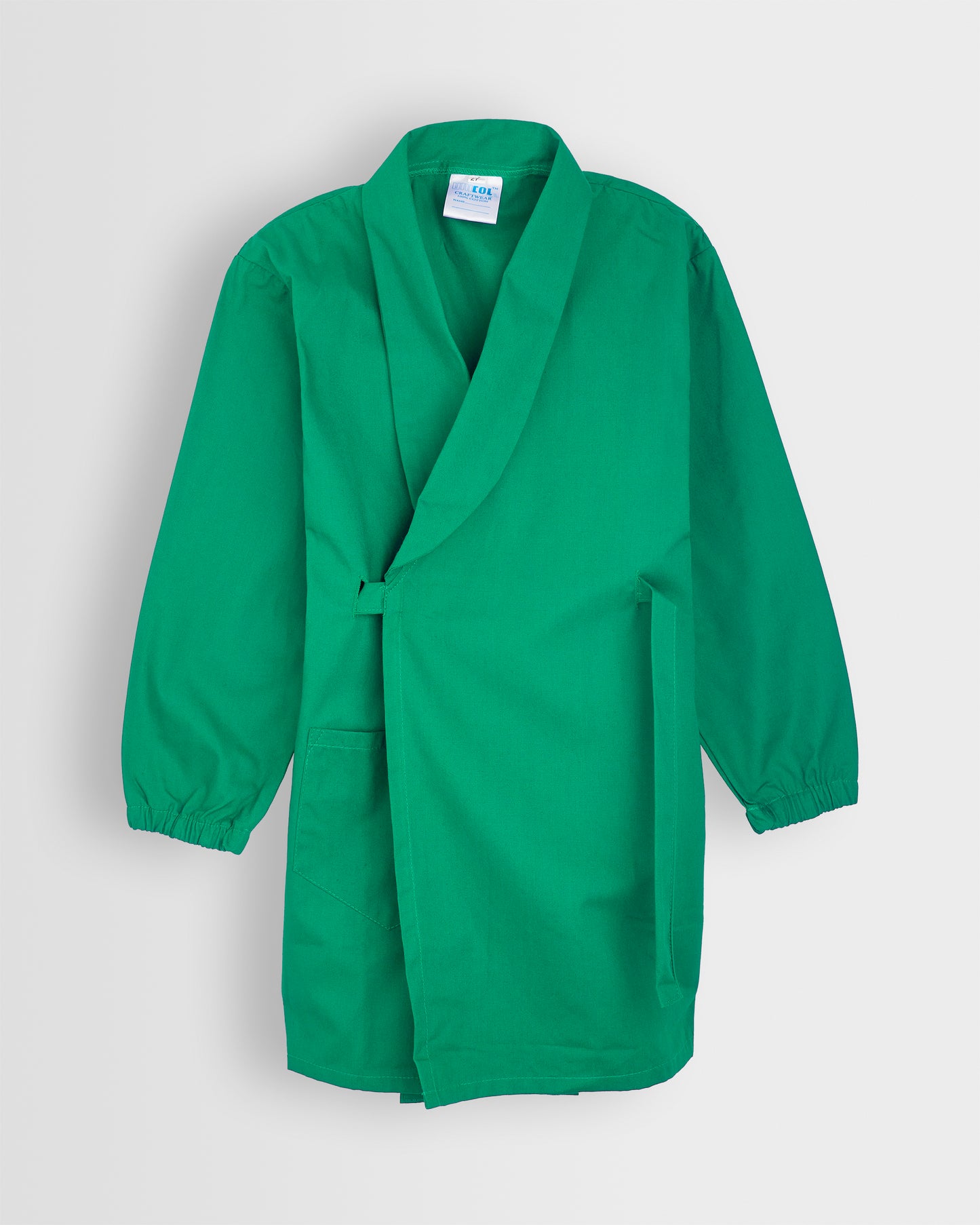 Unisex Green Wrap Over Art Overall