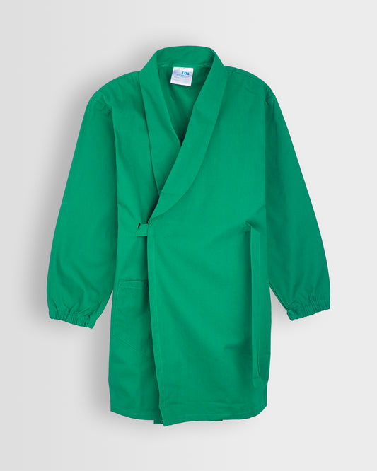 Unisex Green Wrap Over Art Overall
