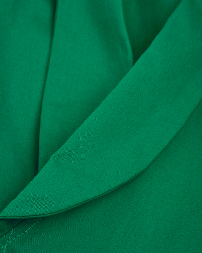 Unisex Green Wrap Over Art Overall