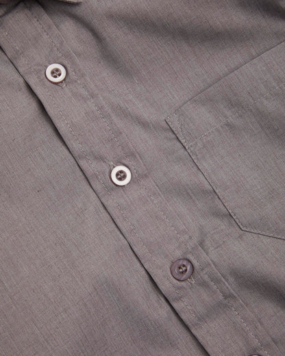 Boys Grey Short Sleeve Shirt- Pack of 2