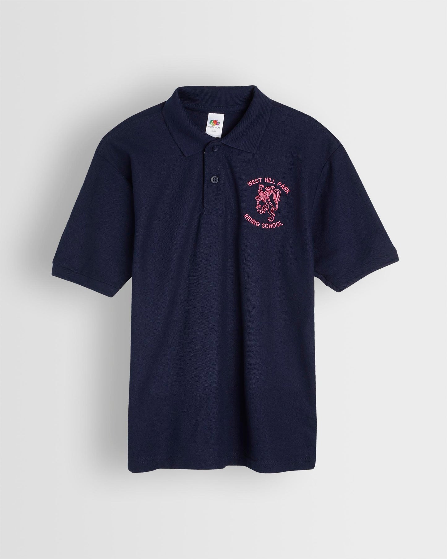 Unisex Navy Riding Polo Shirt
