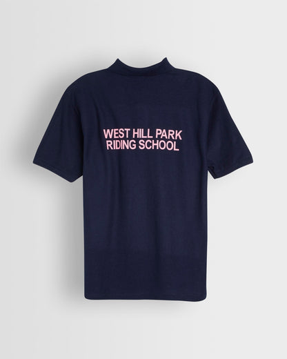 Unisex Navy Riding Polo Shirt