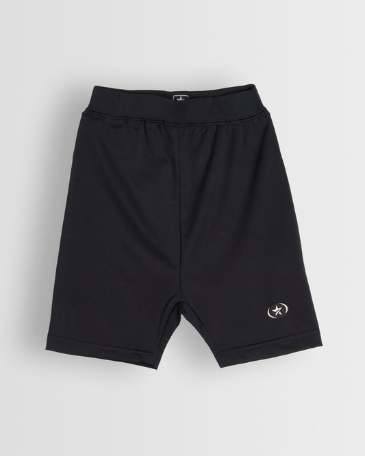 Unisex Black Base Layer Shorts