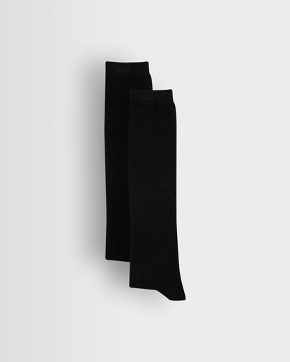 Girls Black Long Socks