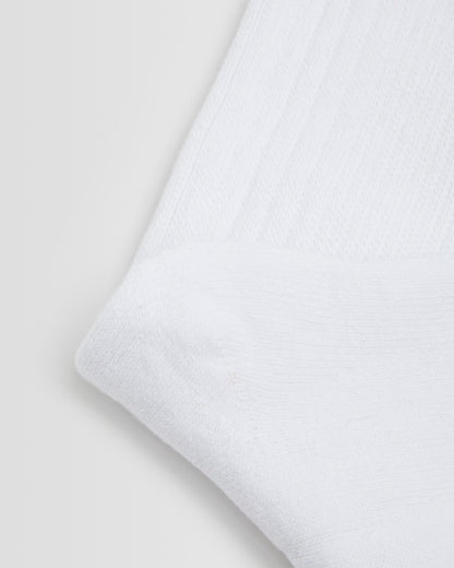 Unisex White PE Socks