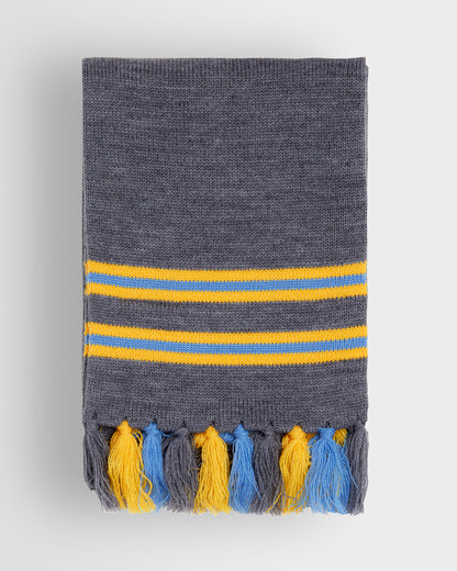 Grey/Yellow/Blue Scarf