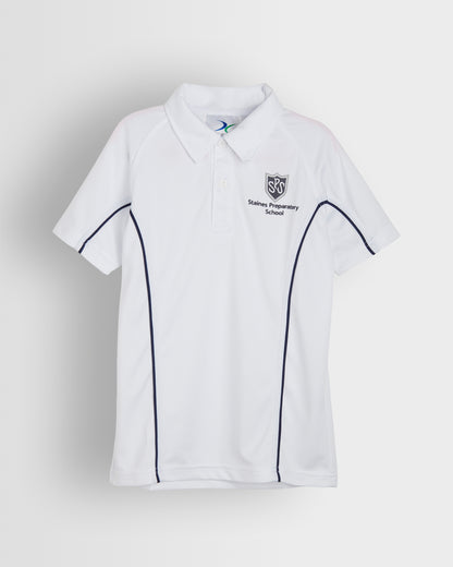 White Technical Polo Shirt